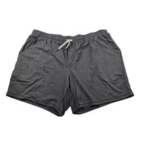 True classic men's shortie shorts drawstring waist lounge zip pocket 5" inseam